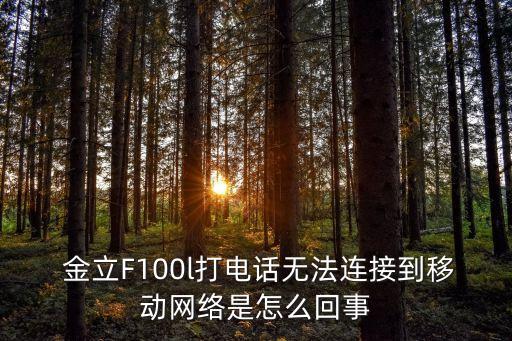  金立F100l打電話無法連接到移動網(wǎng)絡(luò)是怎么回事