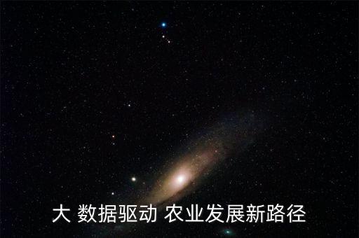 大 數(shù)據(jù)驅(qū)動(dòng) 農(nóng)業(yè)發(fā)展新路徑