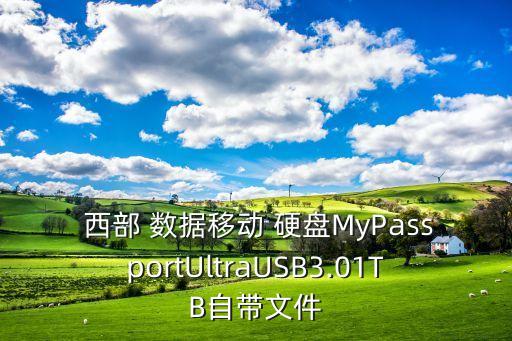  西部 數(shù)據(jù)移動 硬盤MyPassportUltraUSB3.01TB自帶文件