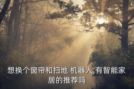 想換個窗簾和掃地 機器人,有智能家居的推薦嗎