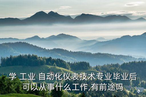 學(xué) 工業(yè) 自動(dòng)化儀表技術(shù)專(zhuān)業(yè)畢業(yè)后可以從事什么工作,有前途嗎