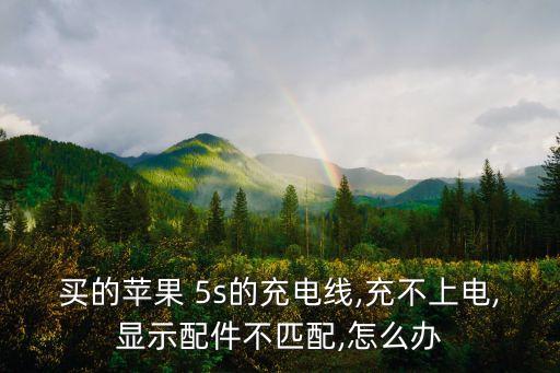 買的蘋果 5s的充電線,充不上電,顯示配件不匹配,怎么辦