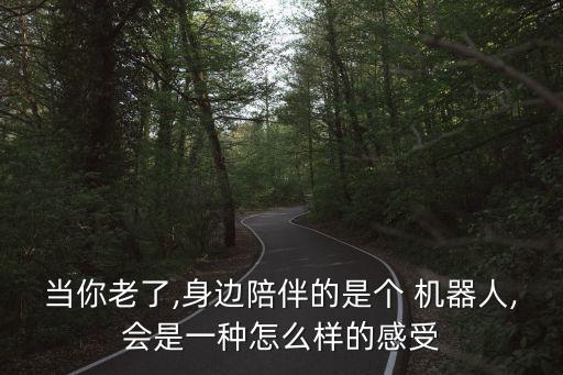 當你老了,身邊陪伴的是個 機器人,會是一種怎么樣的感受