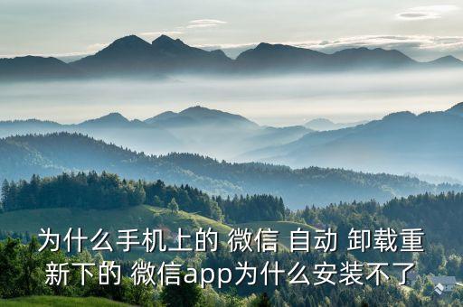 什么微信自動卸載,如何下載和安裝miuiui?