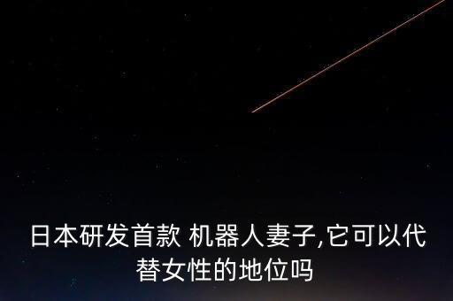 日本研發(fā)首款 機(jī)器人妻子,它可以代替女性的地位嗎