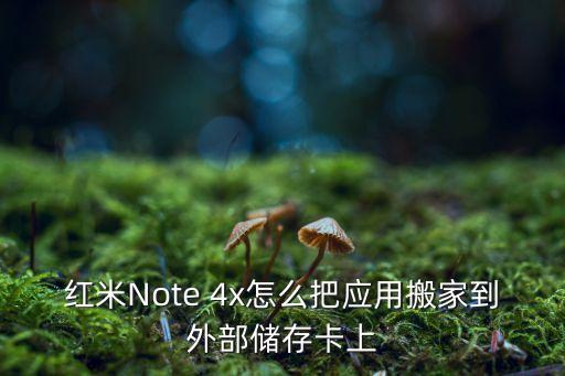 紅米Note 4x怎么把應(yīng)用搬家到外部儲(chǔ)存卡上