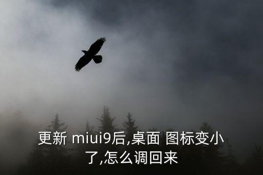 更新 miui9后,桌面 圖標(biāo)變小了,怎么調(diào)回來(lái)
