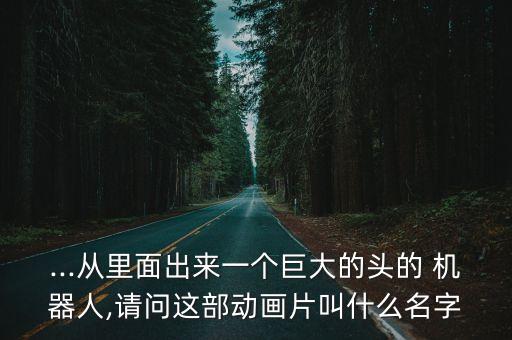 ...從里面出來一個巨大的頭的 機器人,請問這部動畫片叫什么名字