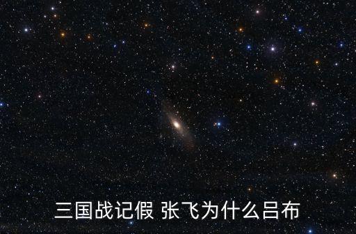 三國戰(zhàn)記假 張飛為什么呂布