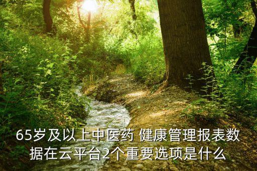 65歲及以上中醫(yī)藥 健康管理報(bào)表數(shù)據(jù)在云平臺(tái)2個(gè)重要選項(xiàng)是什么