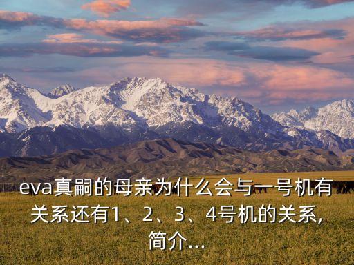eva真嗣的母親為什么會與一號機(jī)有關(guān)系還有1、2、3、4號機(jī)的關(guān)系,簡介...