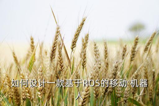 如何設(shè)計(jì)一款基于ROS的移動(dòng) 機(jī)器人