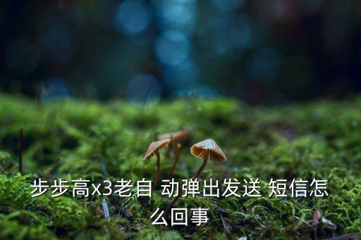 步步高x3老自 動彈出發(fā)送 短信怎么回事