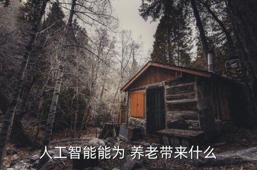 人工智能能為 養(yǎng)老帶來什么