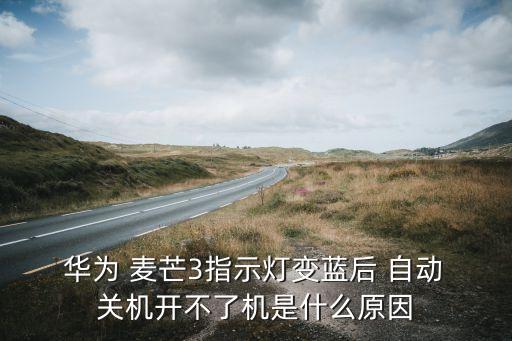  華為 麥芒3指示燈變藍后 自動 關(guān)機開不了機是什么原因
