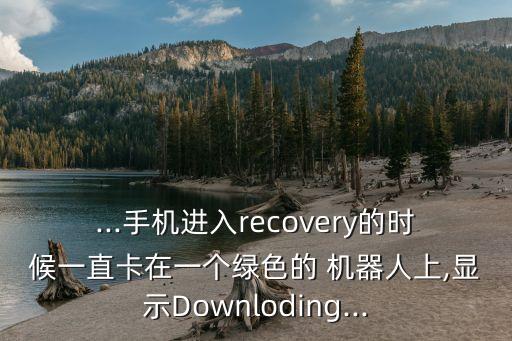 ...手機(jī)進(jìn)入recovery的時(shí)候一直卡在一個(gè)綠色的 機(jī)器人上,顯示Downloding...