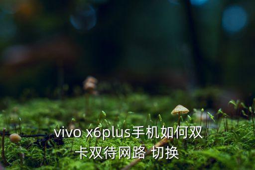  vivo x6plus手機(jī)如何雙卡雙待網(wǎng)路 切換