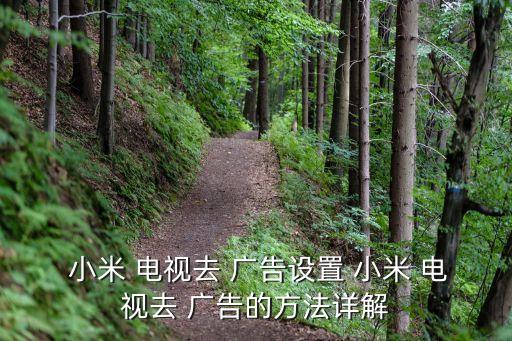 小米電視自動(dòng)廣告,想去除小米電視廣告?可以這樣做