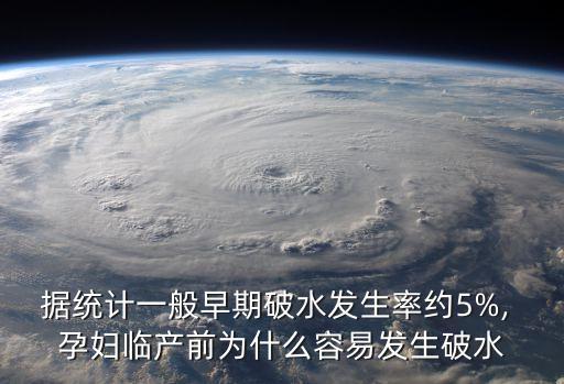 據(jù)統(tǒng)計(jì)一般早期破水發(fā)生率約5%, 孕婦臨產(chǎn)前為什么容易發(fā)生破水