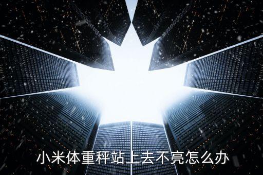  小米體重秤站上去不亮怎么辦