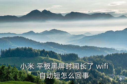  小米 平板黑屏時間長了 wifi 自動短怎么回事