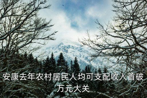 安康去年農村居民人均可支配收入首破萬元大關