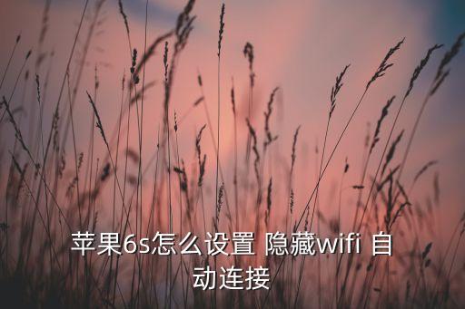 隱藏ssid后自動鏈接嗎,蘋果手機(jī)應(yīng)用設(shè)置隱藏wifi功能