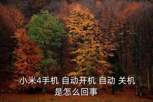 小米4自動關(guān)機設(shè)置,手機出現(xiàn)故障自動關(guān)機怎么辦?