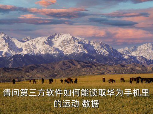 請問第三方軟件如何能讀取華為手機里的運動 數(shù)據(jù)
