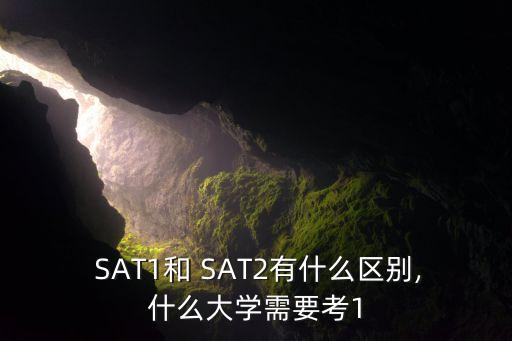  SAT1和 SAT2有什么區(qū)別,什么大學需要考1