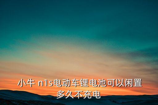 小牛n1s城市版自動斷電,電動車鋰電池充電注意事項(xiàng)