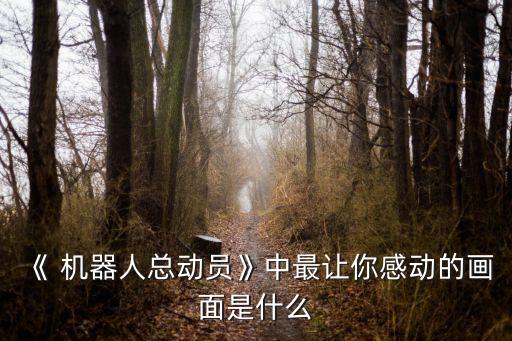 《 機(jī)器人總動(dòng)員》中最讓你感動(dòng)的畫面是什么