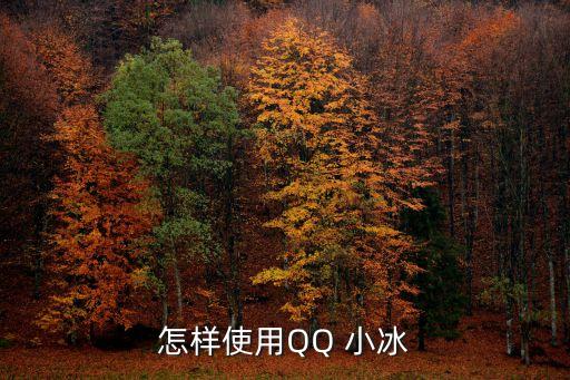 怎樣使用QQ 小冰