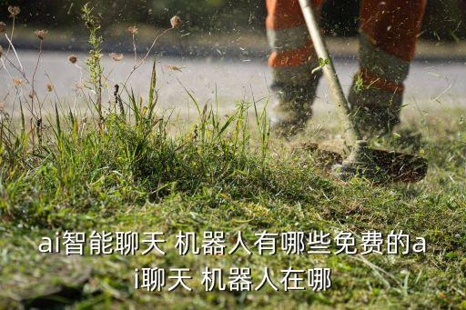 ai智能聊天 機(jī)器人有哪些免費(fèi)的ai聊天 機(jī)器人在哪