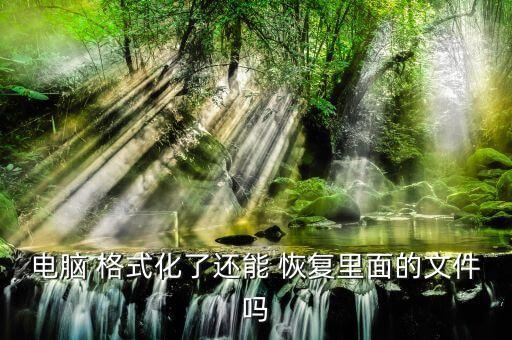 電腦 格式化了還能 恢復(fù)里面的文件嗎