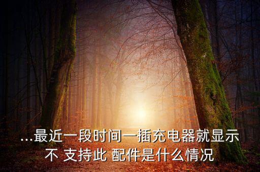 ...最近一段時間一插充電器就顯示不 支持此 配件是什么情況