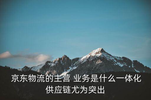  京東物流的主營(yíng) 業(yè)務(wù)是什么一體化供應(yīng)鏈尤為突出