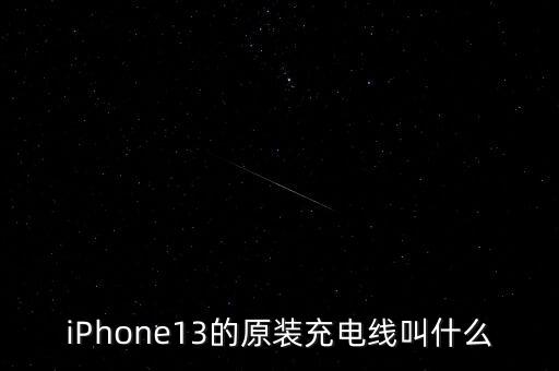 iPhone13的原裝充電線叫什么