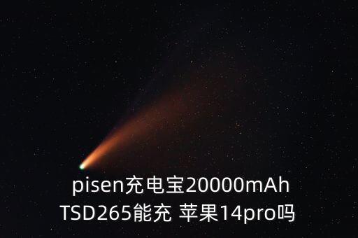  pisen充電寶20000mAhTSD265能充 蘋果14pro嗎