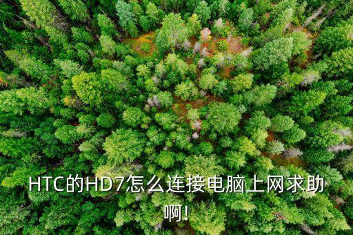 HTC的HD7怎么連接電腦上網(wǎng)求助啊!