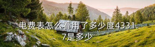 電費(fèi)數(shù)據(jù)