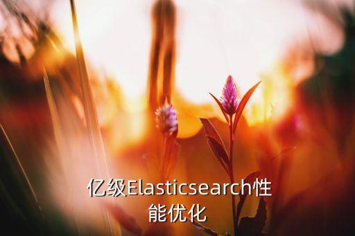  億級(jí)Elasticsearch性能優(yōu)化