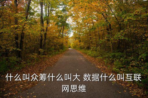 什么叫眾籌什么叫大 數(shù)據(jù)什么叫互聯(lián)網(wǎng)思維