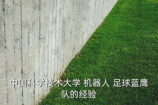 中國科學(xué)技術(shù)大學(xué) 機(jī)器人 足球藍(lán)鷹隊(duì)的經(jīng)驗(yàn)