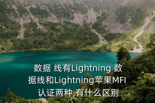  數(shù)據(jù) 線有Lightning 數(shù)據(jù)線和Lightning蘋果MFI 認(rèn)證兩種,有什么區(qū)別