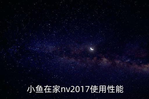 小魚在家nv2017使用性能