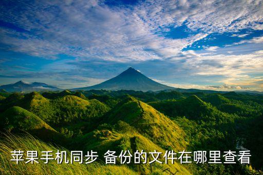 蘋果手機(jī)同步 備份的文件在哪里查看