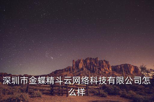 深圳市金蝶精斗云網(wǎng)絡(luò)科技有限公司怎么樣