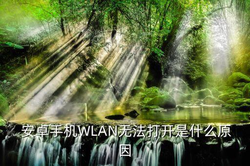  安卓手機WLAN無法打開是什么原因