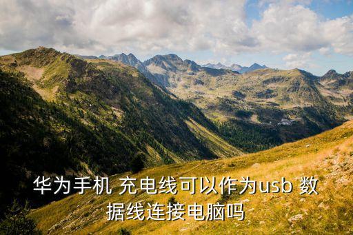 華為手機(jī) 充電線可以作為usb 數(shù)據(jù)線連接電腦嗎